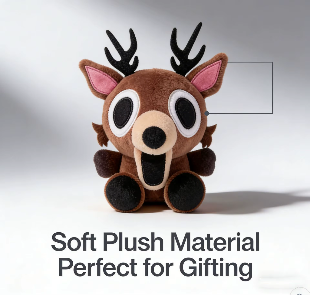 Moorv 2026 New 99 Nights In The Forest Black Cat Deer Bat Owl 99nights Plush Doll Cute Anime Peripherals Toy Birthday Gift 25cm