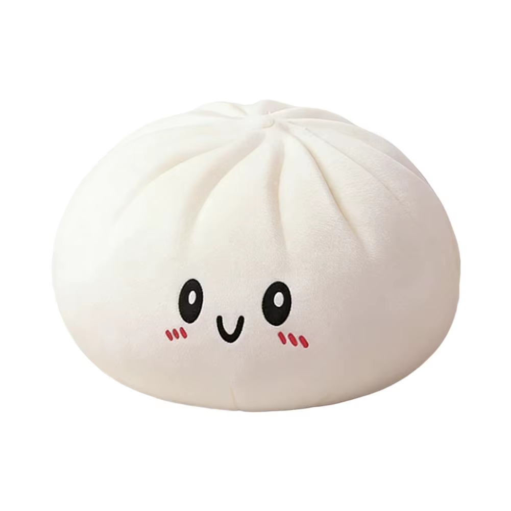 Moorv Cute Giant Dumpling Plush Pillow Soft PET Stuffed Squishy Toy Hug Companion Home Sofa Bed Decor Stress Relief Toy for Kids Adult