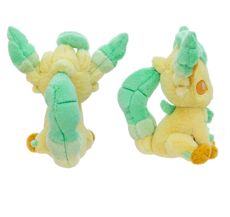 Moorv 45/65cm Large Leafeon Pokemon Plush Toys Doll Cartoon Ornament Stuffed Plushie Kawaii Eevee Pillow Pokémon Gift for Children