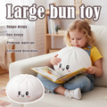 Moorv Cute Giant Dumpling Plush Pillow Soft PET Stuffed Squishy Toy Hug Companion Home Sofa Bed Decor Stress Relief Toy for Kids Adult
