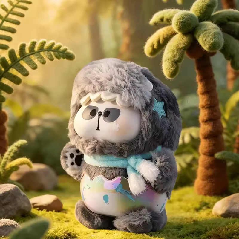 Moorv Toy City Mr Pa Plush Blind Box Dinosaur Park Series Cute Panda Stuffed Doll Desktop Ornament Soft Plush Toy Gift For Fans