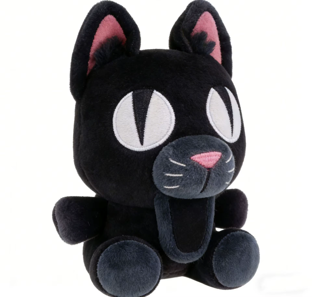 Moorv 2026 New 99 Nights In The Forest Black Cat Deer Bat Owl 99nights Plush Doll Cute Anime Peripherals Toy Birthday Gift 25cm