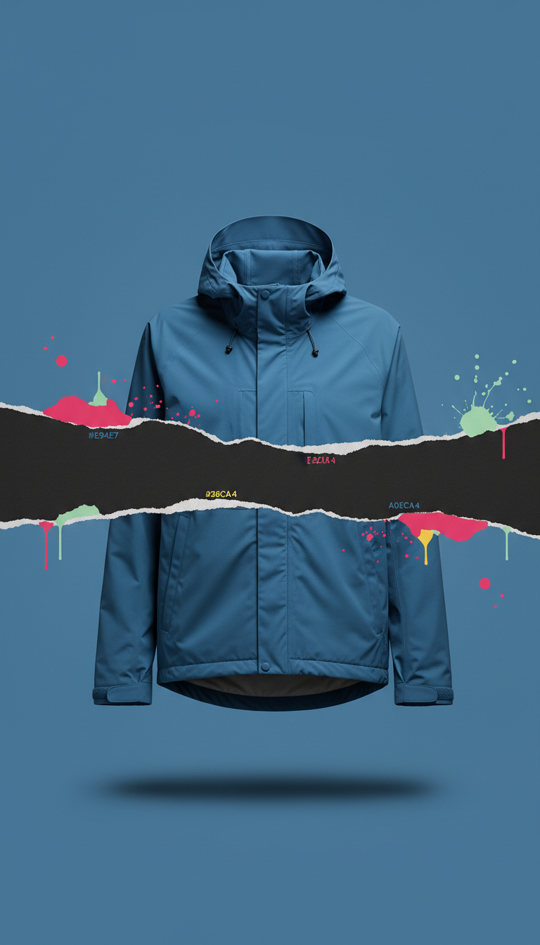 Urban Blue Technical Windbreaker
