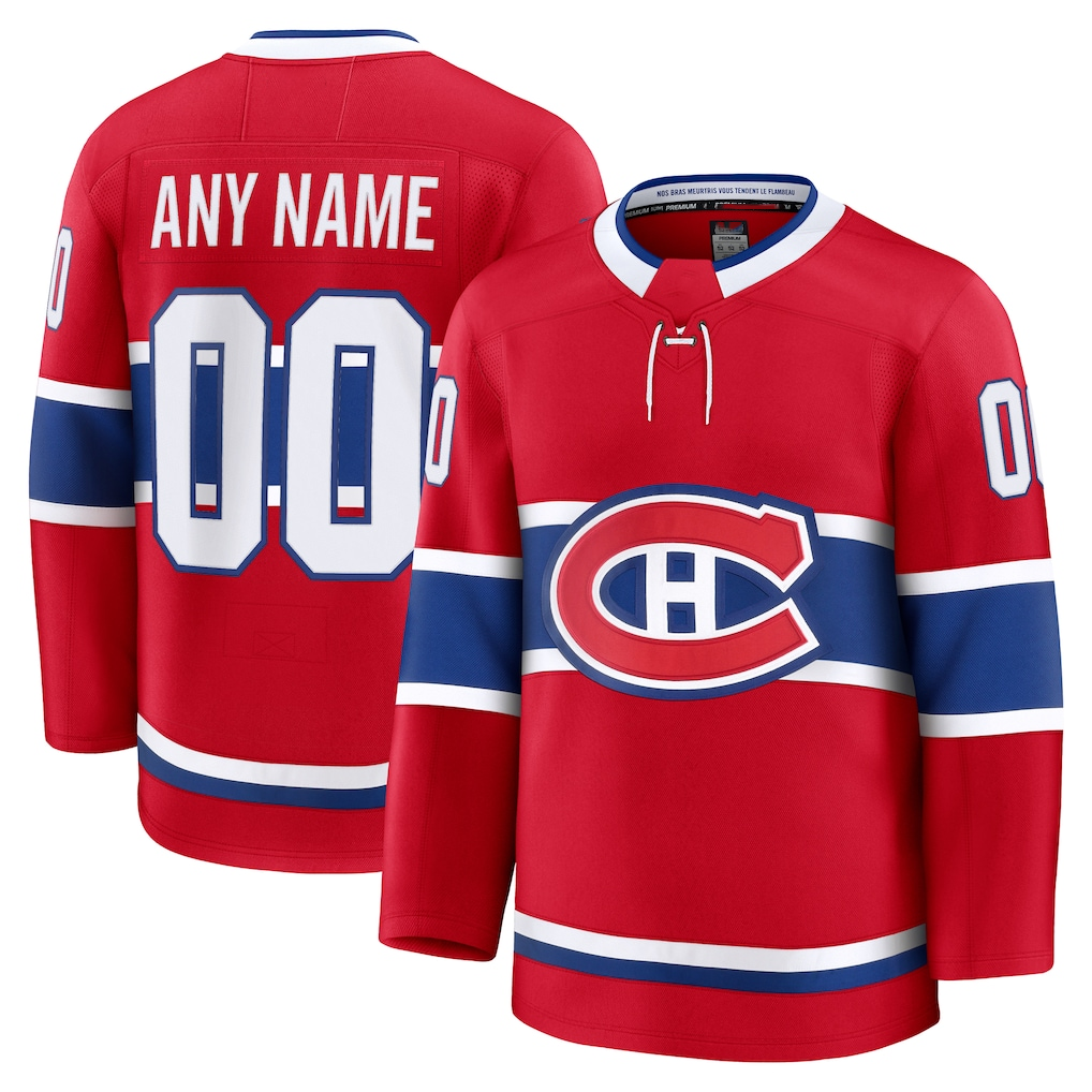 Moorv Cheap M.Canadiens Red Home Premium Jerseys