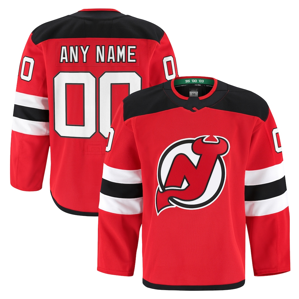 Moorv Cheap NJ.Devils Red Home Authentic Pro Jerseys