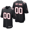 Pkot Custom A.Falcons Black Alternate Game Stitched Jerseys