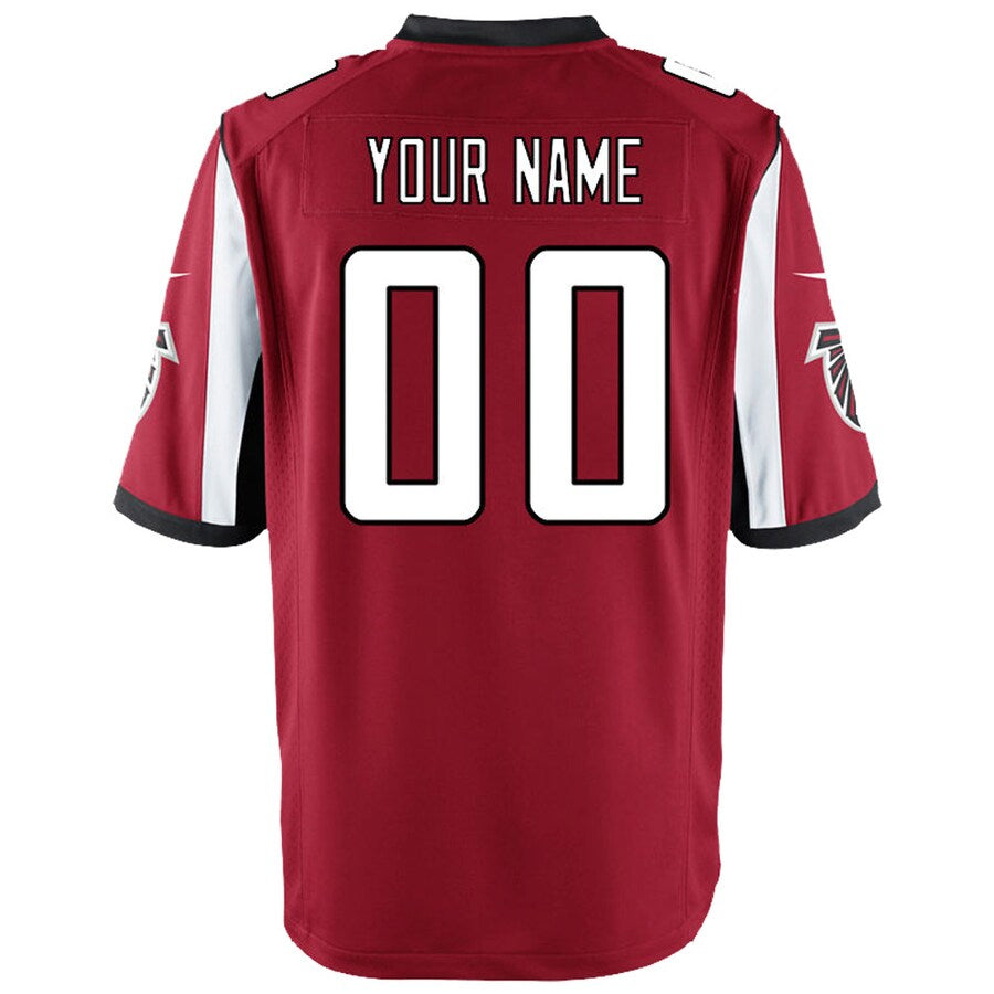 Pkot Custom A.Falcons Red Game Stitched Jerseys
