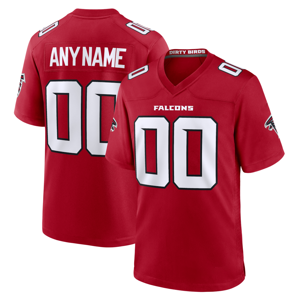 Pkot Custom A.Falcons Red Game Stitched Jerseys