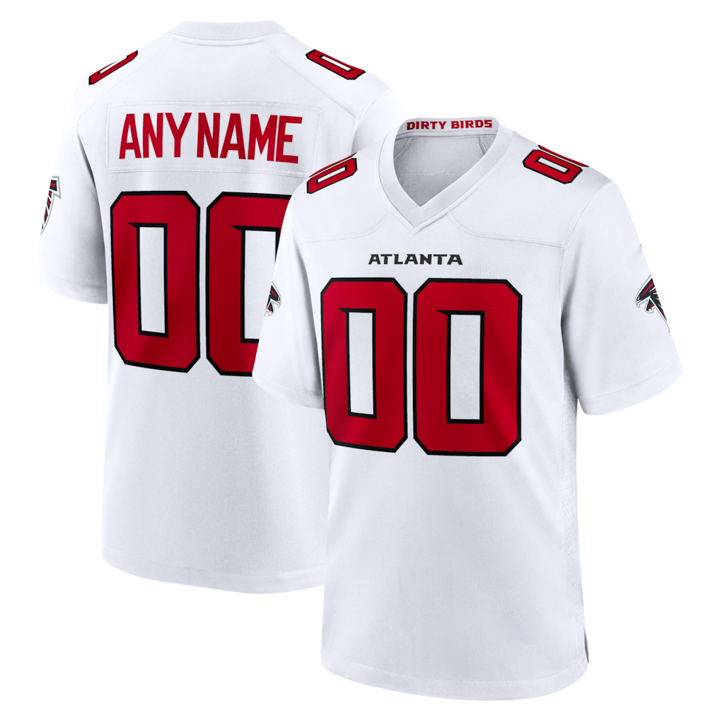 Pkot Custom A.Falcons White Game Stitched Jerseys