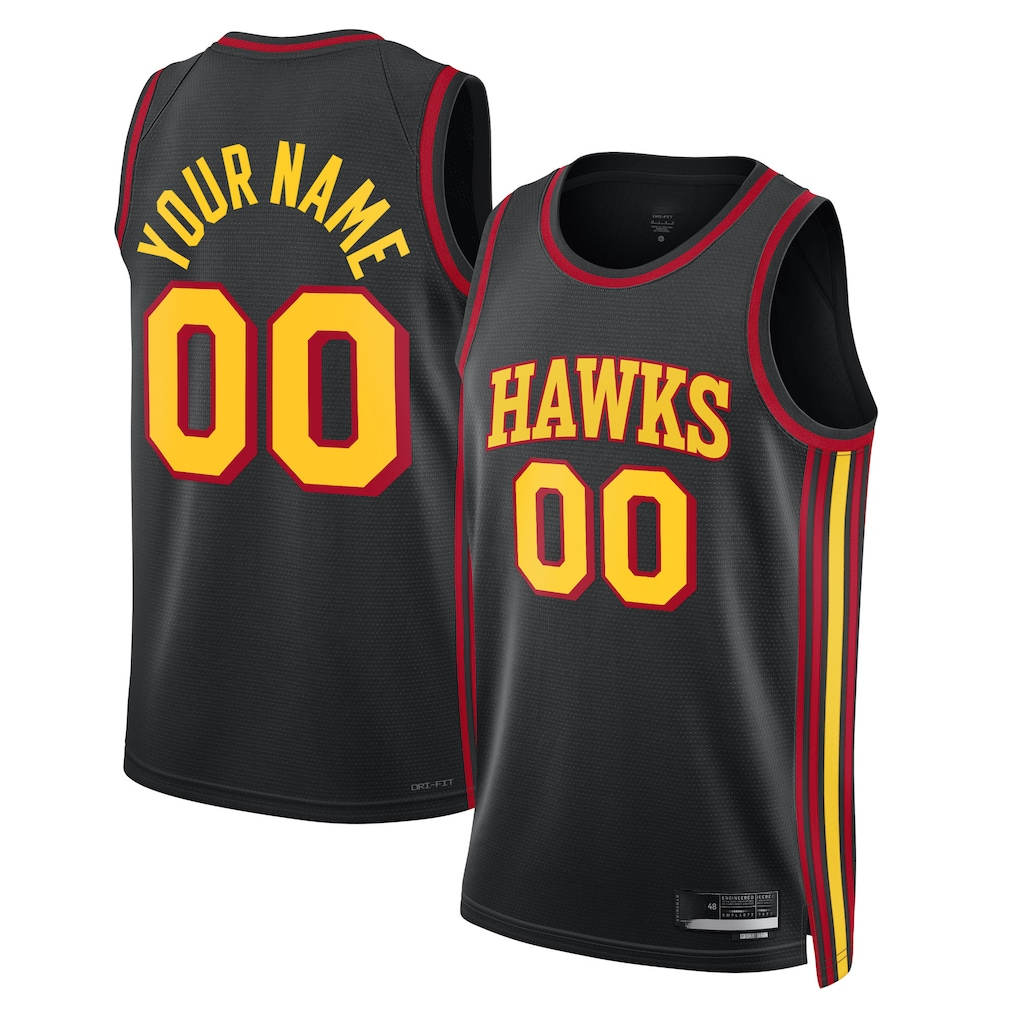 Moorv Custom A.Hawks Black 202223 Swingman Jerseys - Statement Edition