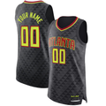 Moorv Custom A.Hawks Black Authentic Jerseys - Icon Edition