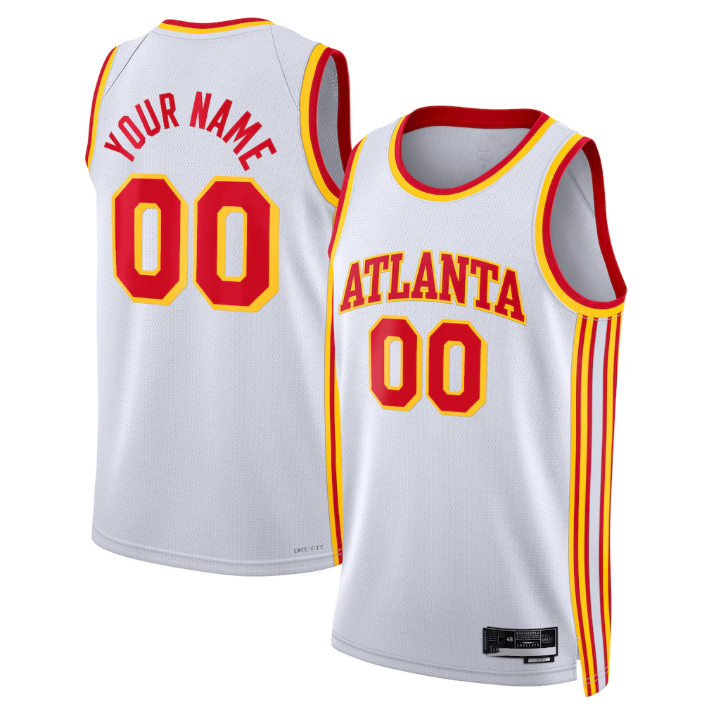 Moorv Custom A.Hawks White Swingman Jerseys - Association Edition