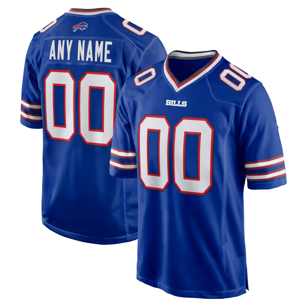 Moorv Custom B.Bills Royal Royal Game Stitched Jerseys