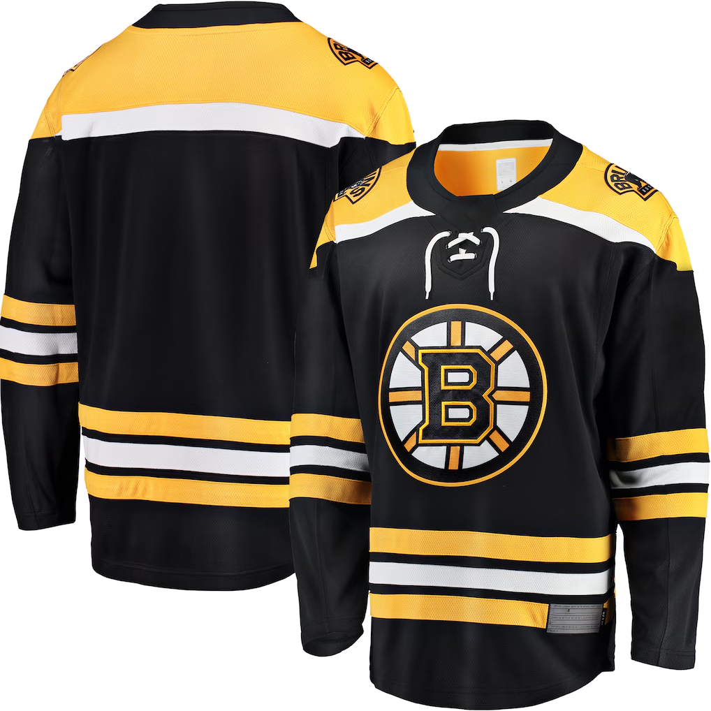 Moorv Custom B.Bruins Black Home Premium Stitched Jersey