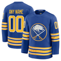 Moorv Custom B.Sabres Royal Home Premium Stitched Jerseys
