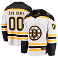 Moorv Custom B.Bruins White Away Breakaway Stitched Jerseys