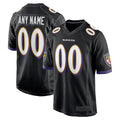 Pkot Custom B.Ravens Black Home Game Stitched Jerseys