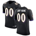 Pkot Custom B.Ravens Black Speed Machine Elite Stitched Jerseys