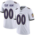 Pkot Custom B.Ravens White Vapor F.U.S.E. Limited Stitched Jerseys