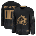 Moorv Custom C.Avalanche Black 2024 Military Appreciation Practice Jerseys