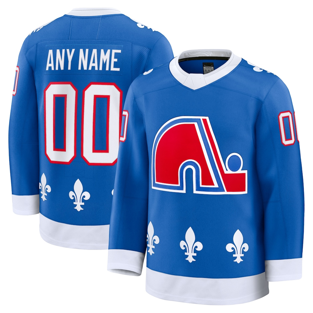 Moorv Custom C.Avalanche Blue Alternate Heritage Premium Jerseys