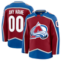 Moorv Custom C.Avalanche Burgundy Home Premium Jerseys