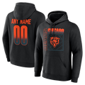 Moorv Custom C.Bears Black Home Field Pop Personalized Name Number Hoodie Stitched Jerseys