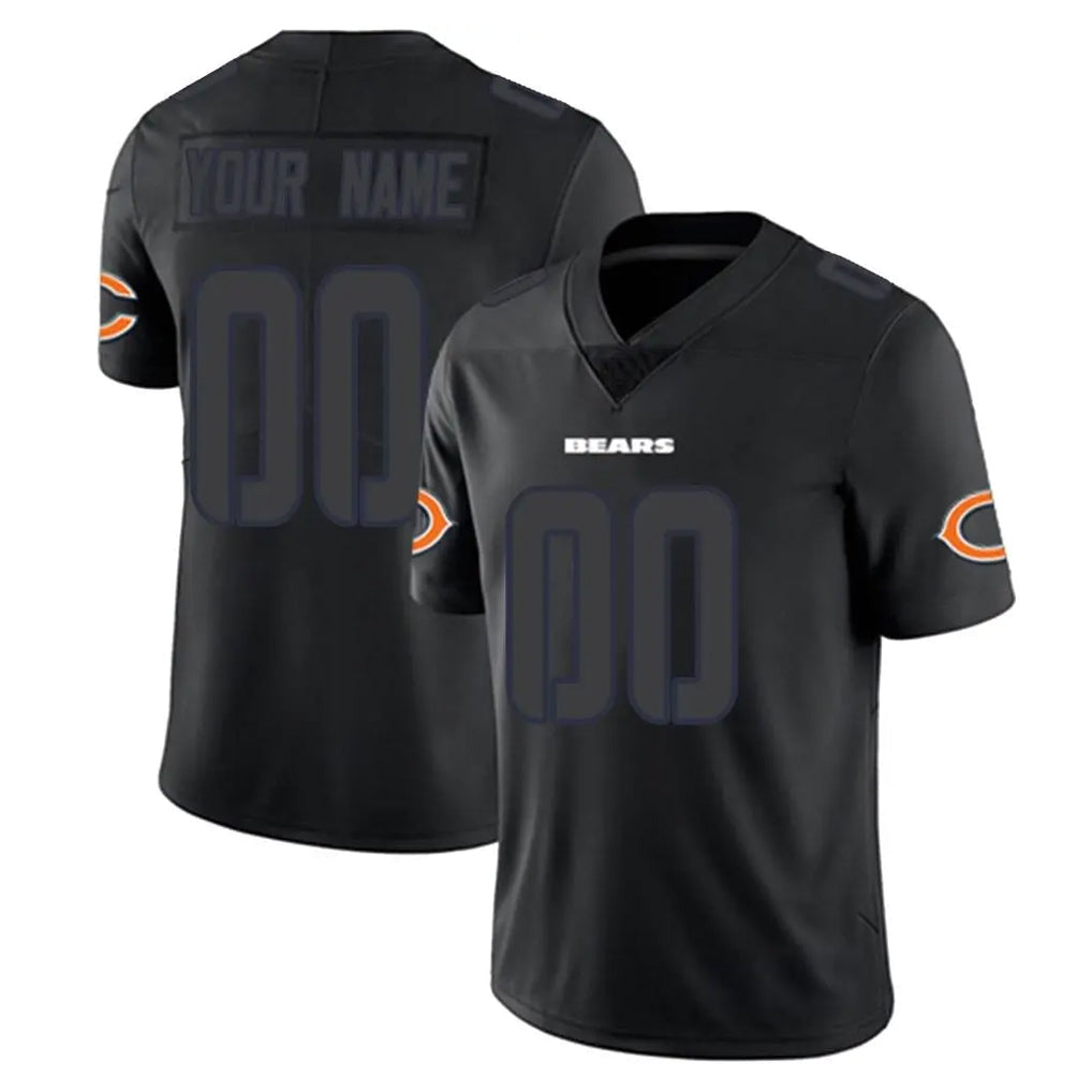 Moorv Custom C.Bears Black Impact Limited Game Any Name & Numbers Stitched Jerseys