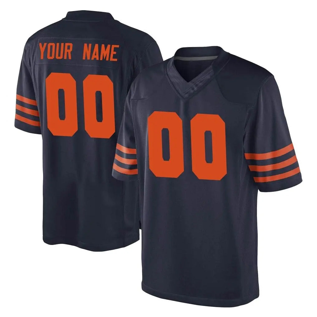 Moorv Custom C.Bears Navy Blue Alternate Game Any Name & Numbers Stitched Jerseys