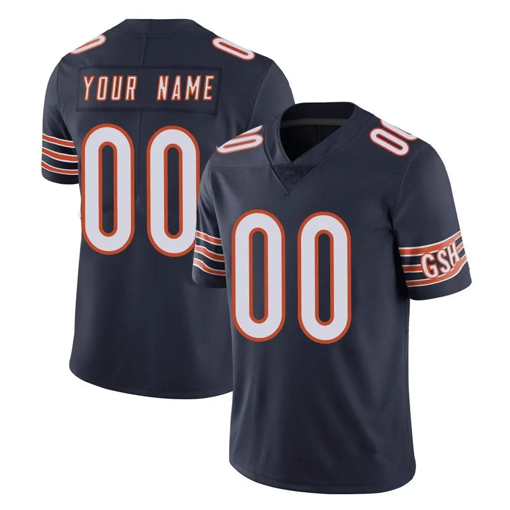 Moorv Custom C.Bears Navy Vapor Untouchable Limited Home Game Any Name & Numbers Stitched Jerseys