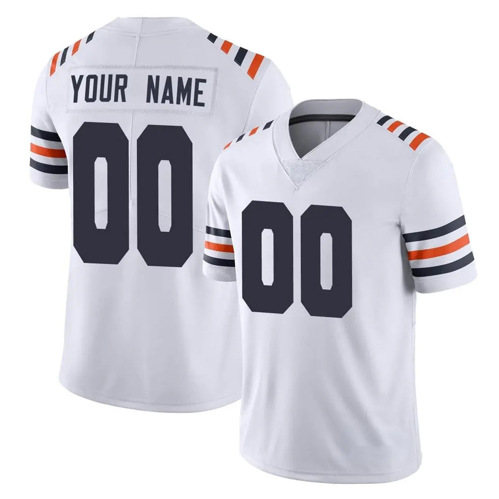 Moorv Custom C.Bears White Classic Vapor Limited Home Game Any Name & Numbers Stitched Jerseys