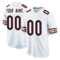 Moorv Custom C.Bears White Home Game Any Name & Numbers Stitched Jerseys