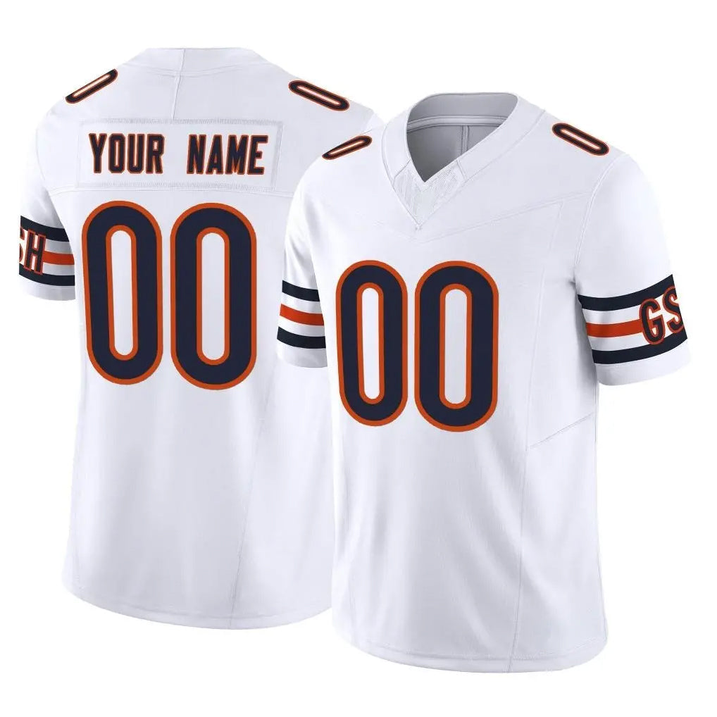 Moorv Custom C.Bears White Vapor F.U.S.E. Limited Home Game Any Name & Numbers Stitched Jerseys