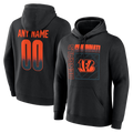 Pkot Custom C.Bengals Black Home Field Pop Personalized Name & Number Hoodie Stitched Jerseys