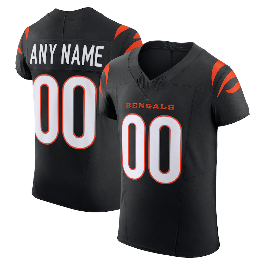 Pkot Custom C.Bengals Black Team Vapor F.U.S.E. Elite Stitched Jerseys