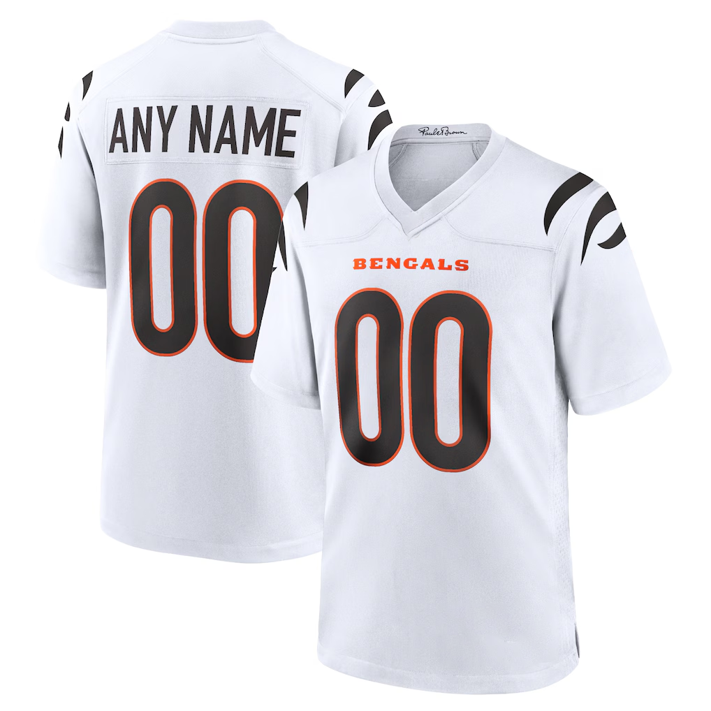 Pkot Custom C.Bengals White Game Stitched Jerseys
