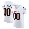 Pkot Custom C.Bengals White Vapor F.U.S.E. Elite Stitched Jerseys