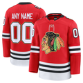 Moorv Custom C.Blackhawks Red Centennial Premium Jerseys