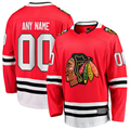 Moorv Custom C.Blackhawks Red Home Breakaway Jerseys