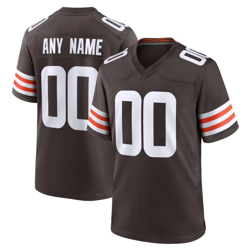 Pkot Custom C.Browns Brown Custom Game Stitched Jerseys