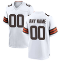 Pkot Custom C.Browns White Game Stitched Jerseys