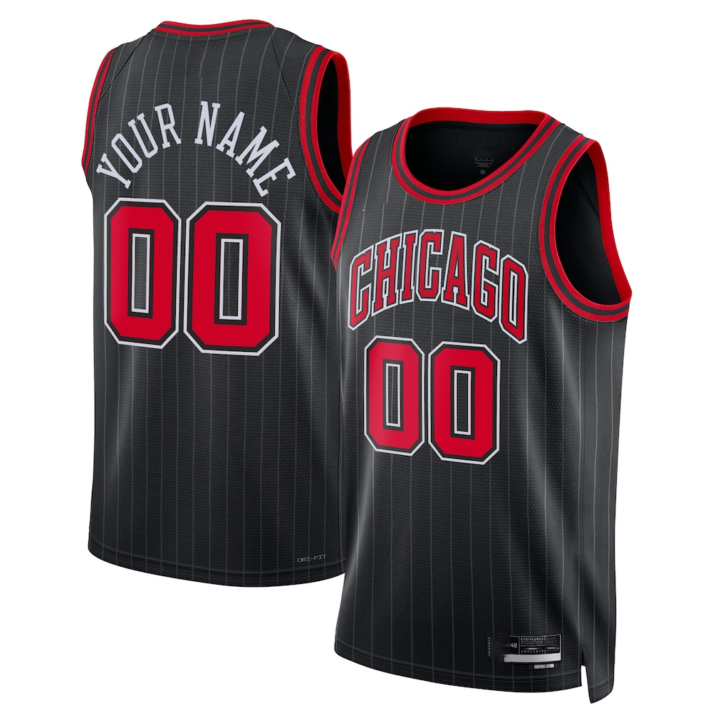 Moorv Custom C.Bulls Black 202223 Swingman Jerseys - Statement Edition