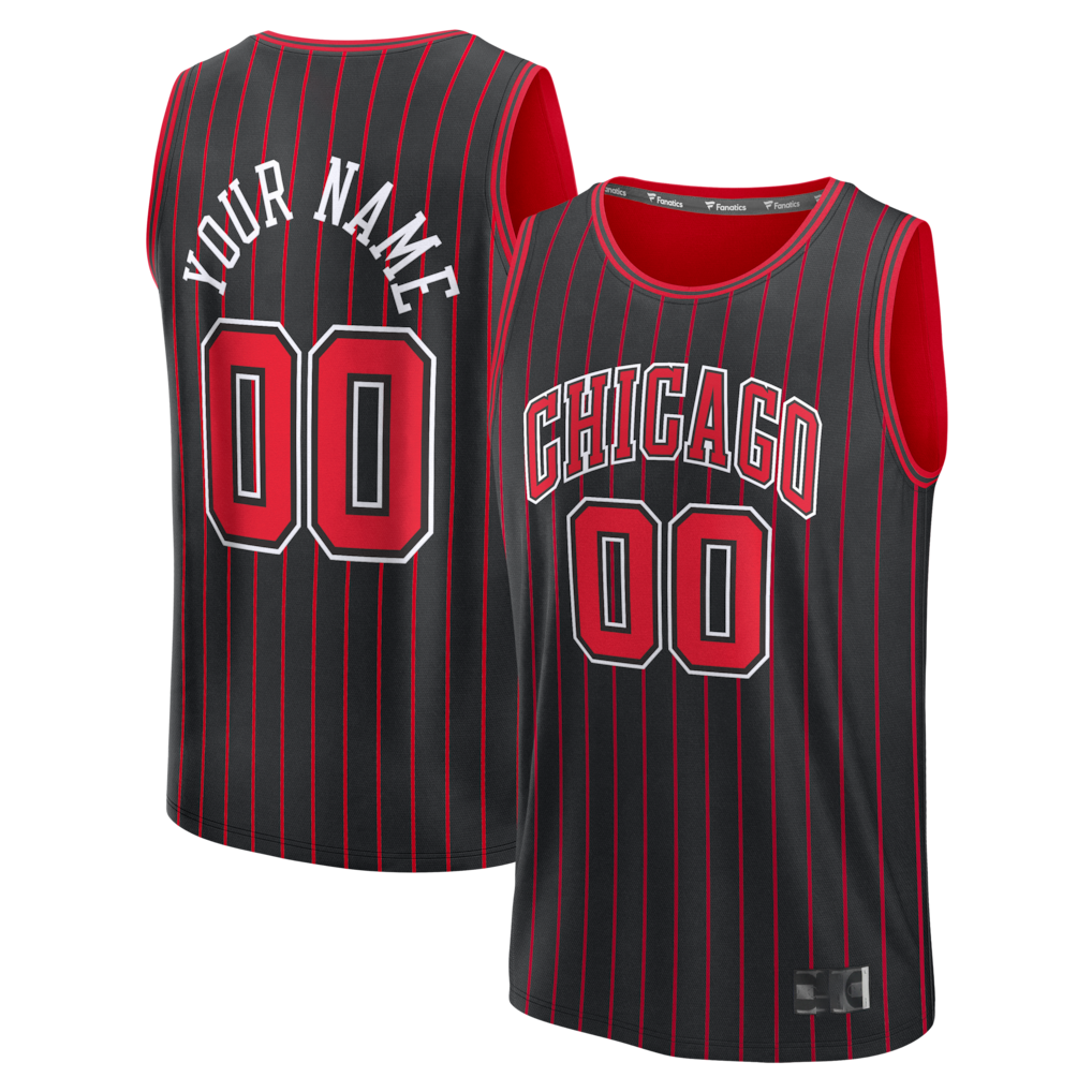 Moorv Custom C.Bulls Black Fast Break Jerseys - Icon Edition