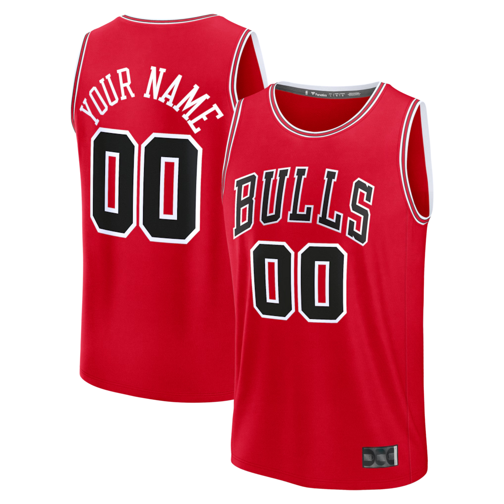 Moorv Custom C.Bulls Red Fast Break Jerseys - Icon Edition