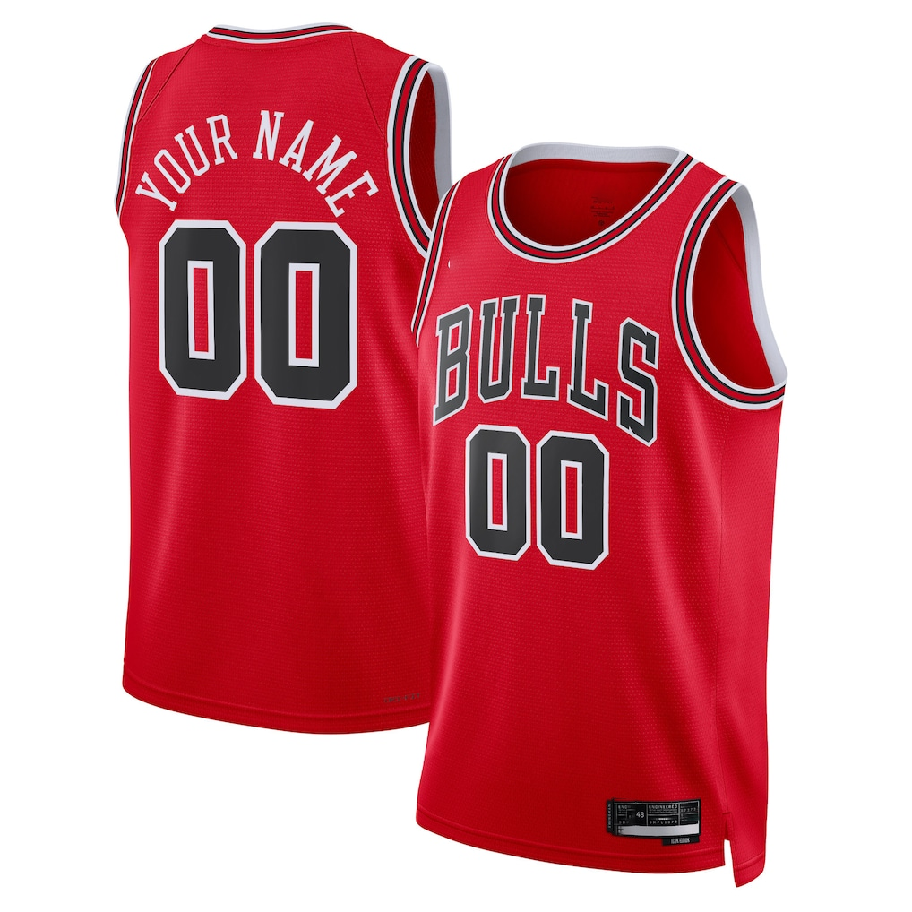 Moorv Custom C.Bulls Red Swingman Jerseys - Icon Edition