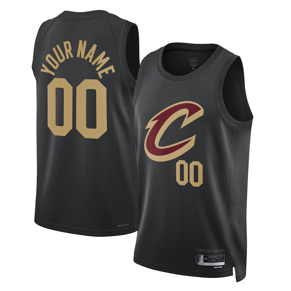 Moorv Custom C.Cavaliers Black 202223 Swingman Jerseys - Statement Edition