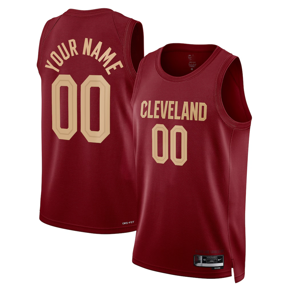 Moorv Custom C.Cavaliers Burgundy Swingman Jerseys - Icon Edition