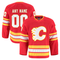 Moorv Custom C.Flames Red Home Authentic Pro Jerseys
