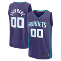 Moorv Custom C.Hornets Purple Fast Break Jerseys - Icon Edition