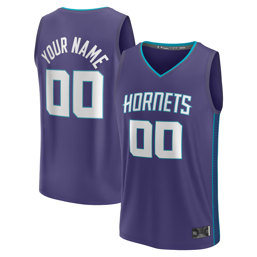 Moorv Custom C.Hornets Purple Fast Break Jerseys - Statement Edition